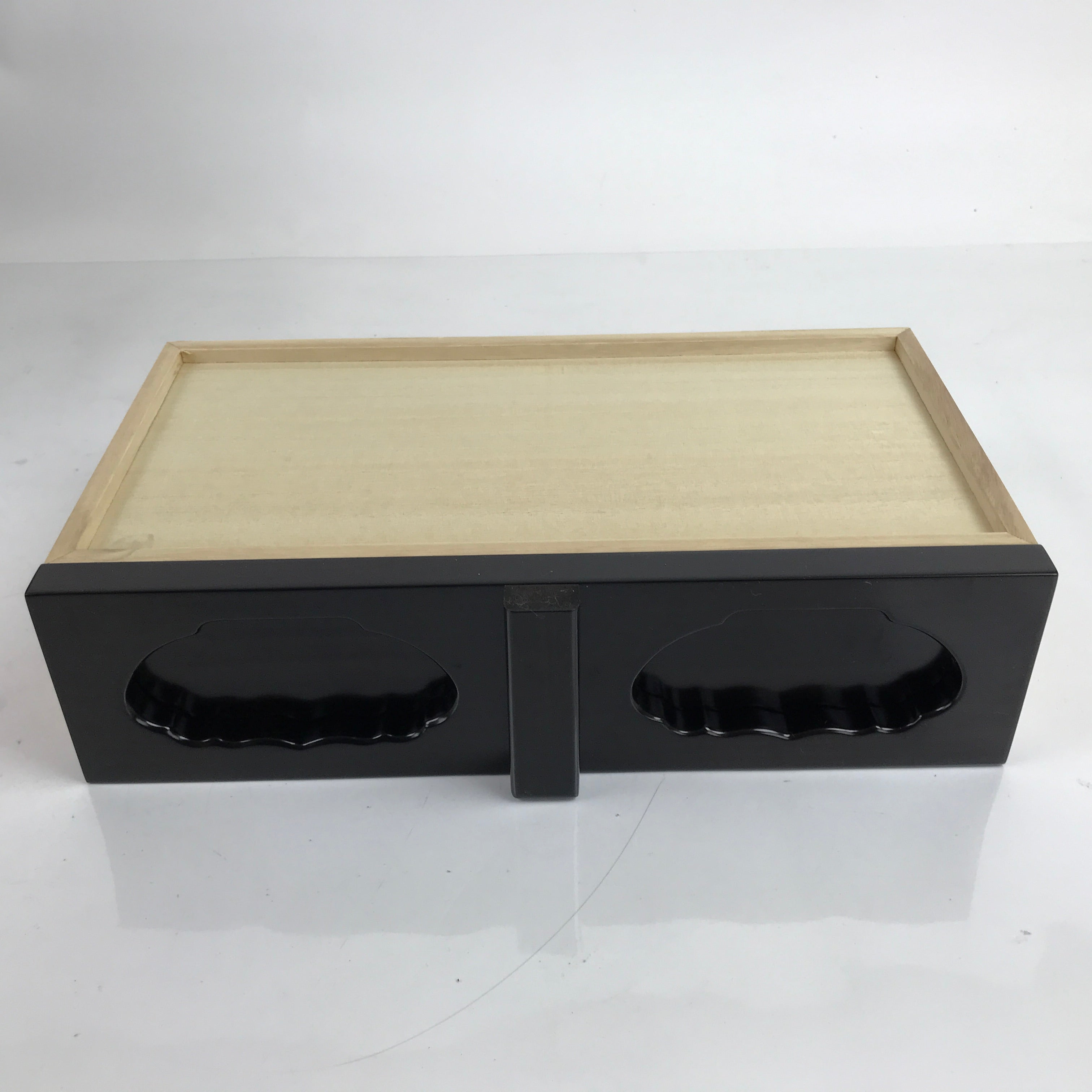 Japanese Buddhist Altar Brushed Lacquer Wood Offering Table Vtg Kyozukue BA373