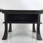 Japanese Buddhist Altar Brushed Lacquer Wood Offering Table Vtg Kyozukue BA373