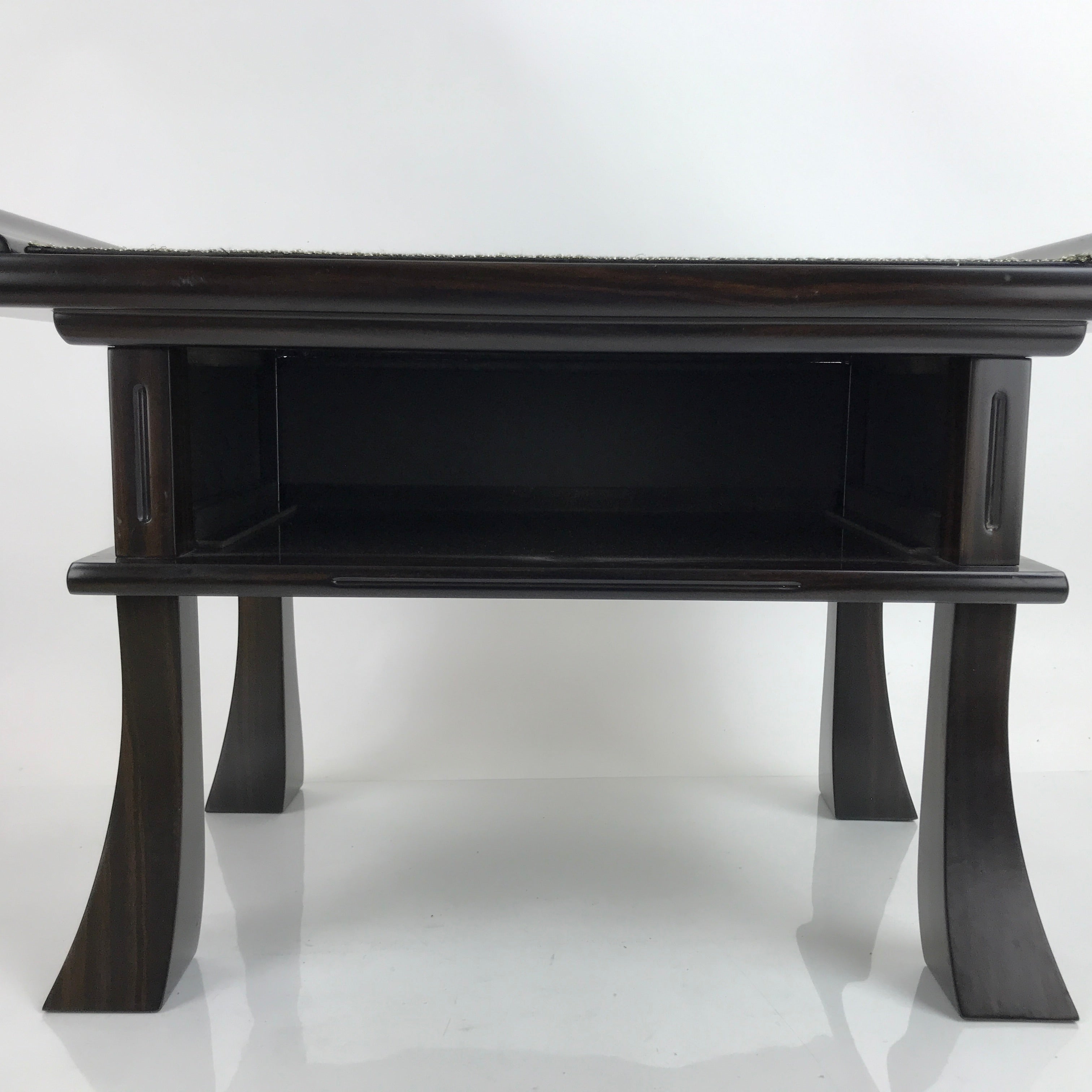 Japanese Buddhist Altar Brushed Lacquer Wood Offering Table Vtg Kyozukue BA373