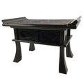 Japanese Buddhist Altar Brushed Lacquer Wood Offering Table Vtg Kyozukue BA373