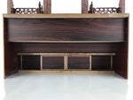 Japanese Buddhist Altar Brushed Lacquer Wooden Butsudan Inner Temple Brown BA441