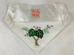 Japanese Buddhist Altar Cloth Uchishiki Vtg Triangle Embroidered Flowers BA251
