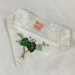 Japanese Buddhist Altar Cloth Uchishiki Vtg Triangle Embroidered Flowers BA251