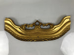 Japanese Buddhist Altar Decorative Butsudan Spare Part Vtg Border Gold BA750
