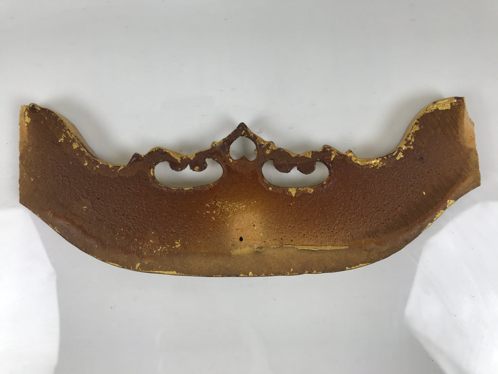 Japanese Buddhist Altar Decorative Butsudan Spare Part Vtg Border Gold BA750