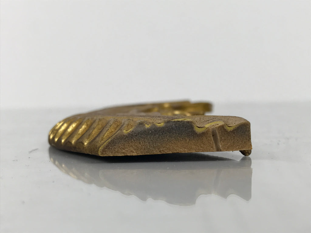Japanese Buddhist Altar Decorative Butsudan Spare Part Vtg Border Gold BA750
