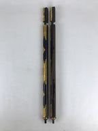 Japanese Buddhist Altar Decorative Cylinders Vtg 2 Pieces Set Gold Gilt BA12