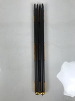 Japanese Buddhist Altar Decorative Lacquer Pillars 2pc Butsudan Parts Gold BP18