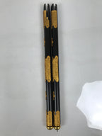 Japanese Buddhist Altar Decorative Lacquer Pillars 2pc Butsudan Parts Gold BP18