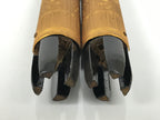 Japanese Buddhist Altar Decorative Lacquer Pillars 2pc Butsudan Parts Gold BP18