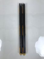 Japanese Buddhist Altar Decorative Lacquer Pillars 2pc Butsudan Parts Gold BP20