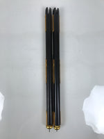 Japanese Buddhist Altar Decorative Lacquer Pillars 2pc Butsudan Parts Gold BP20