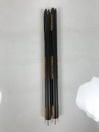 Japanese Buddhist Altar Decorative Lacquer Pillars 2pc Butsudan Parts Gold BP21