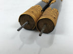 Japanese Buddhist Altar Decorative Lacquer Pillars 2pc Butsudan Parts Gold BP21