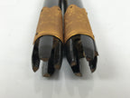 Japanese Buddhist Altar Decorative Lacquer Pillars 2pc Butsudan Parts Gold BP21