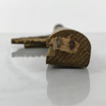 Japanese Buddhist Altar Decorative Part Vtg Spare Parts Gold Wood Pillar BA804