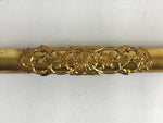 Japanese Buddhist Altar Decorative Part Vtg Spare Parts Gold Wood Pillar BU880