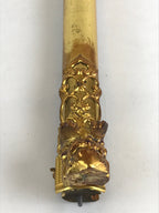 Japanese Buddhist Altar Decorative Part Vtg Spare Parts Gold Wood Pillar BU881