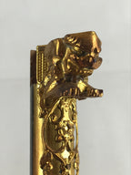 Japanese Buddhist Altar Decorative Part Vtg Spare Parts Gold Wood Pillar BU881
