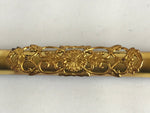 Japanese Buddhist Altar Decorative Part Vtg Spare Parts Gold Wood Pillar BU881