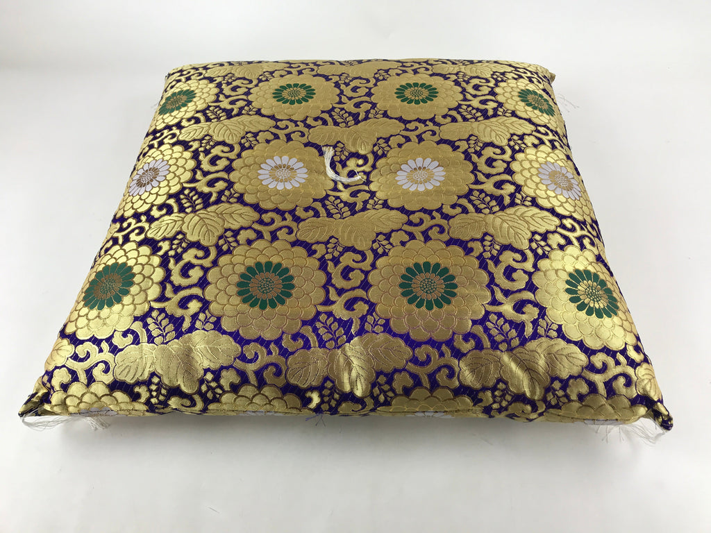 Japanese Buddhist Altar Doushi Zabuton Floor Pillow Temple Cushion Gold BA201