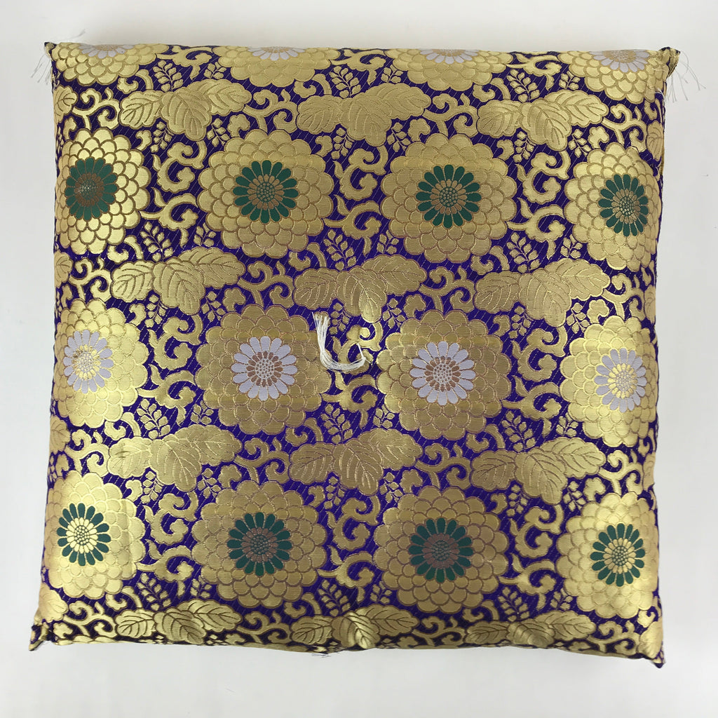 Japanese Buddhist Altar Doushi Zabuton Floor Pillow Temple Cushion Gold BA201