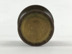 Japanese Buddhist Altar Fitting 2pc Flower Vase Brass Butsudan Brown Gold BA20