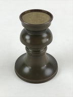Japanese Buddhist Altar Fitting 2pc Flower Vase Brass Butsudan Brown Gold BA20