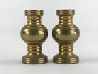 Japanese Buddhist Altar Fitting 2pc Flower Vase Brass Butsudan Gold BA19