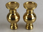 Japanese Buddhist Altar Fitting 2pc Flower Vase Stand Vtg Brass Butsudan Gold BU