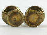 Japanese Buddhist Altar Fitting 2pc Set Rice Offering Cup Vtg Butsugu BA24