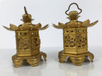 Japanese Buddhist Altar Fitting Brass Butsudan Hanging Lantern Tsuri Toro BA838