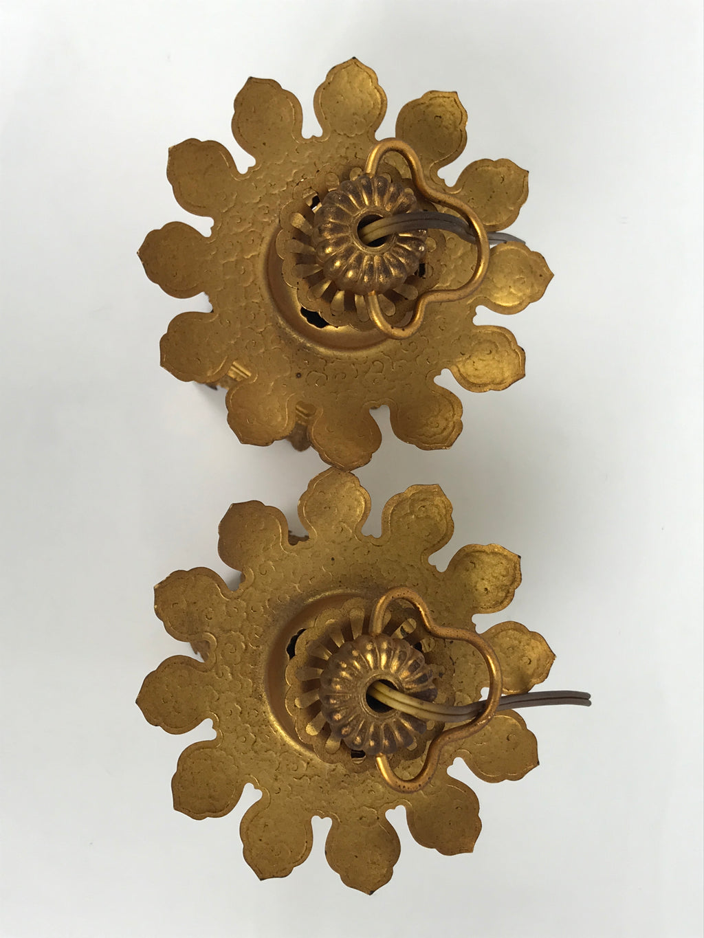 Japanese Buddhist Altar Fitting Brass Butsudan Hanging Lantern Tsuri Toro BA869