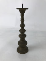 Japanese Buddhist Altar Fitting Brass Candle Stand Vtg Metal Shokudai BA578