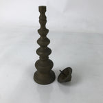 Japanese Buddhist Altar Fitting Brass Candle Stand Vtg Metal Shokudai BA578
