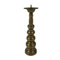 Japanese Buddhist Altar Fitting Brass Candle Stand Vtg Metal Shokudai Gold BA770