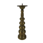 Japanese Buddhist Altar Fitting Brass Candle Stand Vtg Metal Shokudai Gold BA770