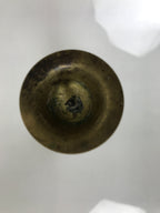 Japanese Buddhist Altar Fitting Brass Candle Stand Vtg Metal Shokudai Gold BA771