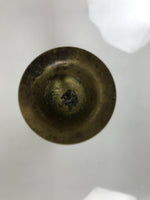 Japanese Buddhist Altar Fitting Brass Candle Stand Vtg Metal Shokudai Gold BA771