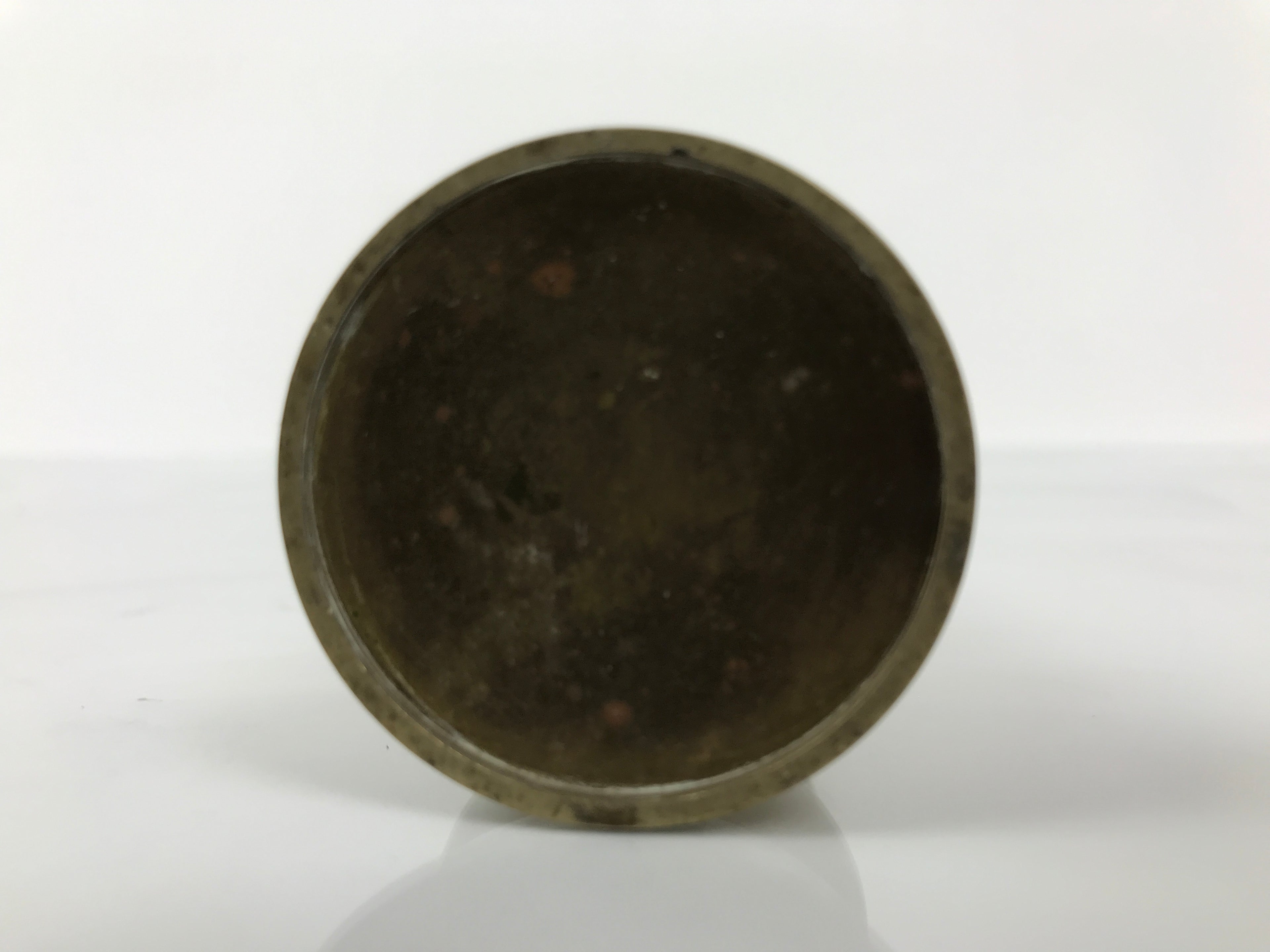 Japanese Buddhist Altar Fitting Brass Candle Stand Vtg Metal Shokudai Gold BA771