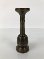 Japanese Buddhist Altar Fitting Brass Candle Stand Vtg Metal Shokudai Gold BA774
