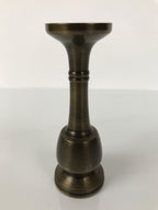Japanese Buddhist Altar Fitting Brass Candle Stand Vtg Metal Shokudai Gold BA774