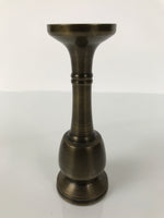 Japanese Buddhist Altar Fitting Brass Candle Stand Vtg Metal Shokudai Gold BA774