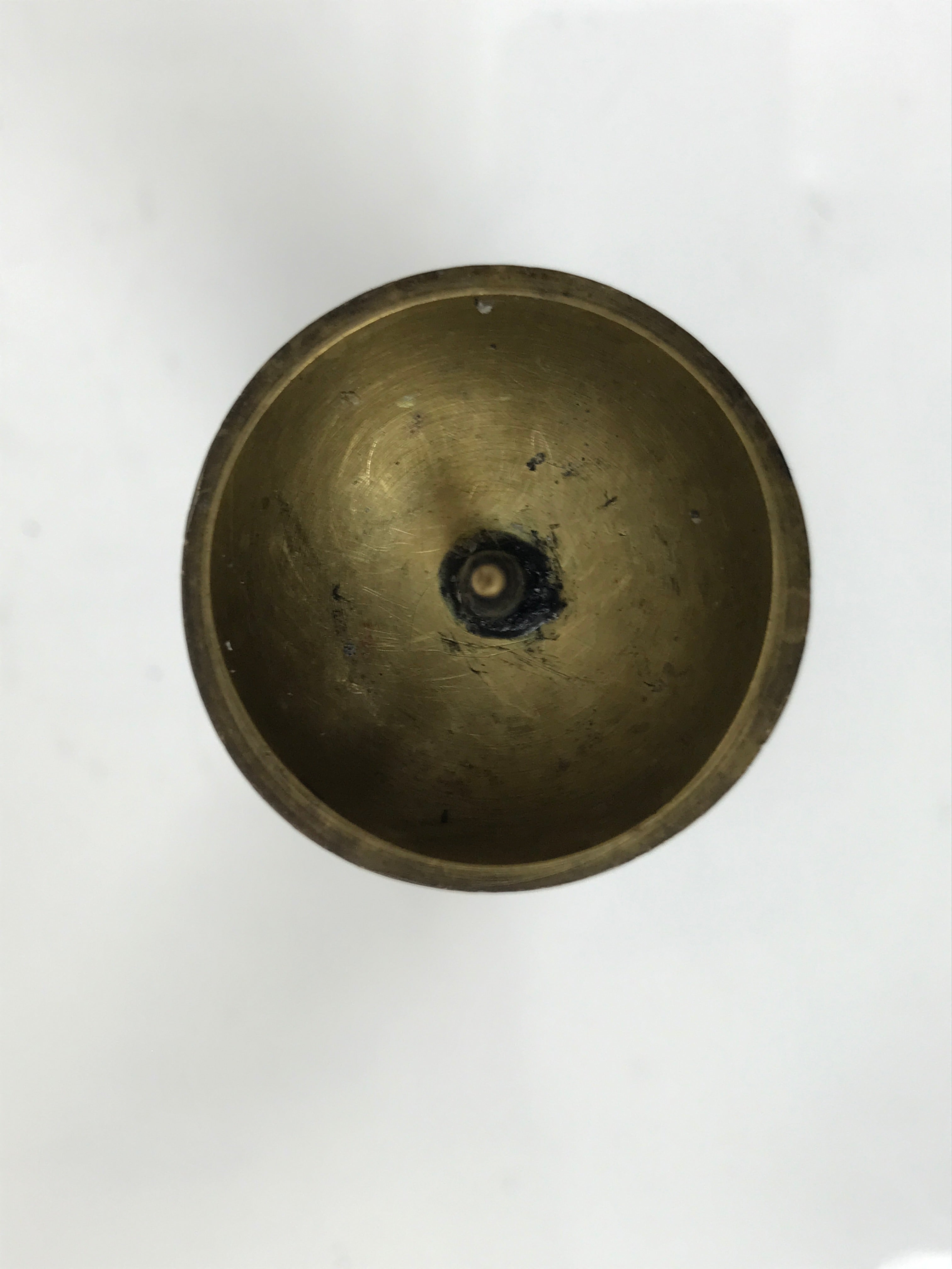 Japanese Buddhist Altar Fitting Brass Candle Stand Vtg Metal Shokudai Gold BA787