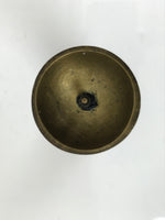 Japanese Buddhist Altar Fitting Brass Candle Stand Vtg Metal Shokudai Gold BA787