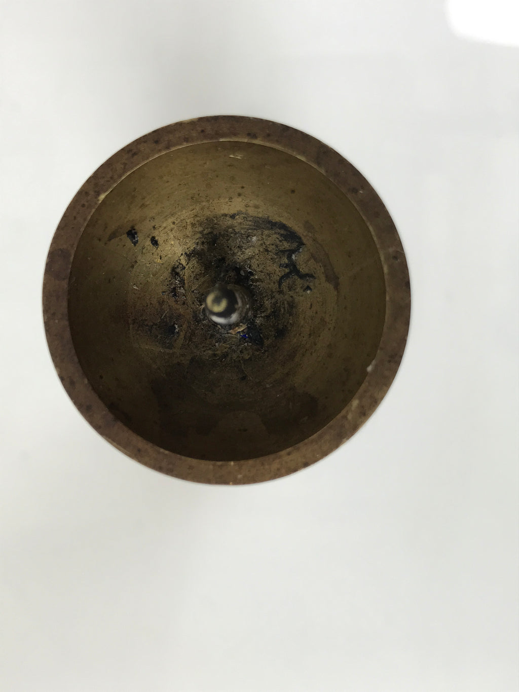 Japanese Buddhist Altar Fitting Brass Candle Stand Vtg Metal Shokudai Gold BA788