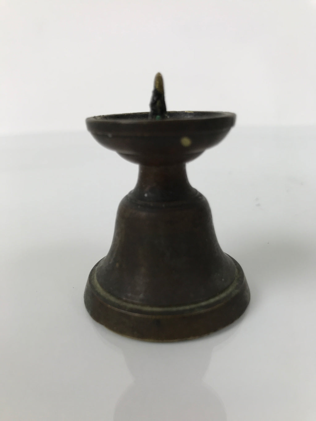 Japanese Buddhist Altar Fitting Brass Candle Stand Vtg Small Shokudai BA737