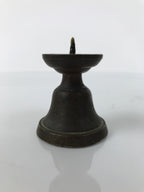 Japanese Buddhist Altar Fitting Brass Candle Stand Vtg Small Shokudai BA737