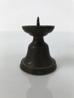 Japanese Buddhist Altar Fitting Brass Candle Stand Vtg Small Shokudai BA737