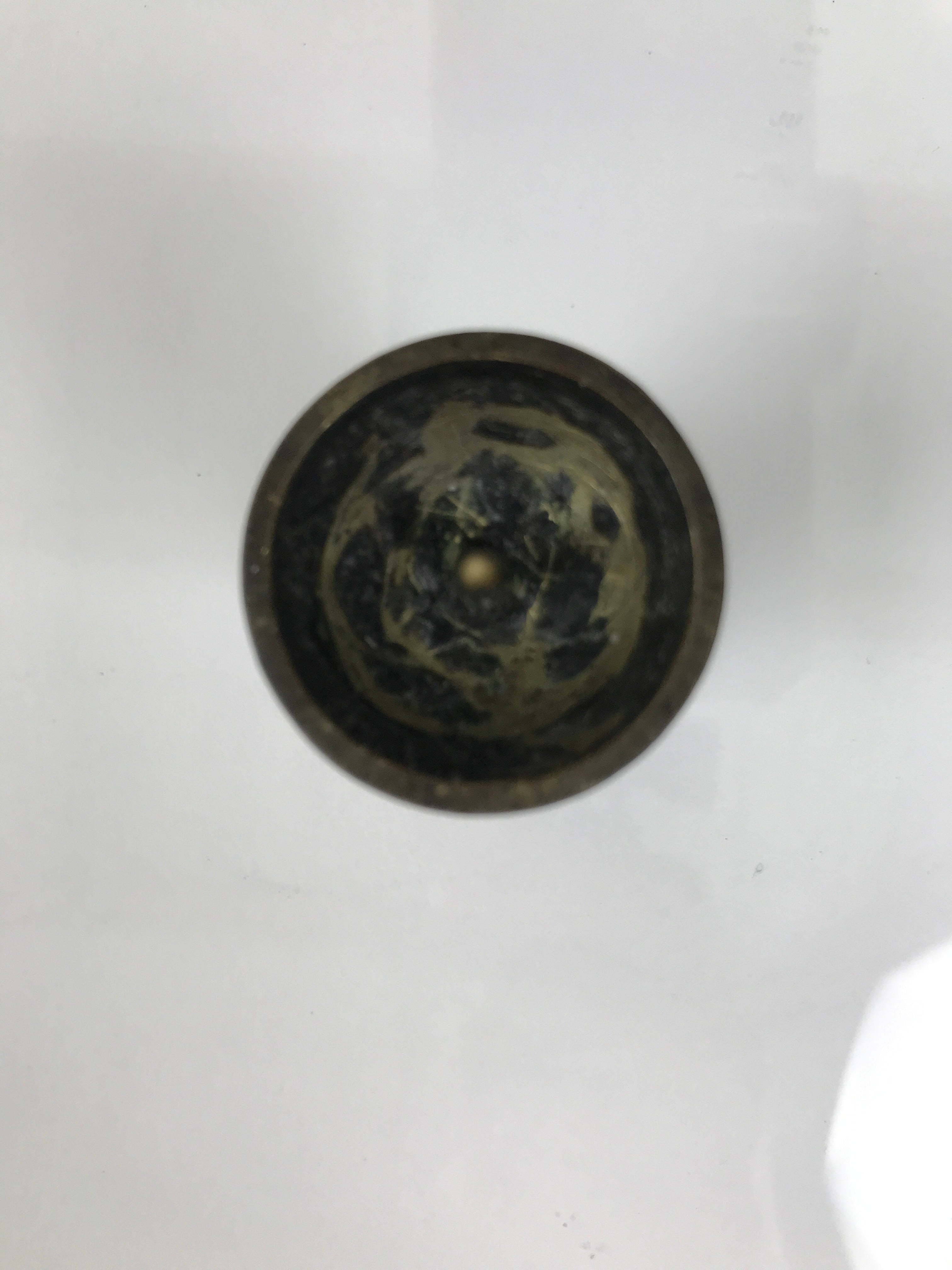 Japanese Buddhist Altar Fitting Brass Candle Stand Vtg Small Shokudai BA737
